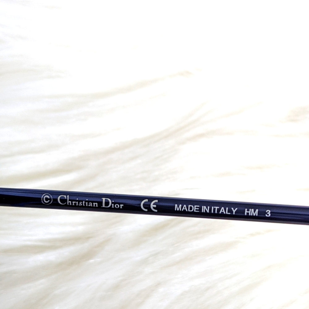 Christian Dior Color Block Aviator Sunglasses Unisex Blue Grey Mirror Lens - Picture 15 of 17